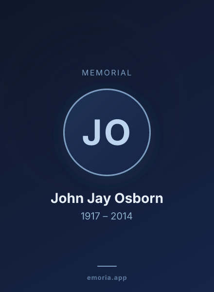 Memorial portrait of John Jay Osborn