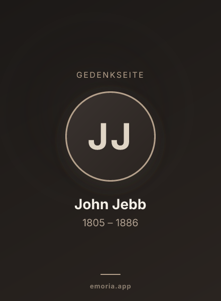 Gedenkportrait von John Jebb
