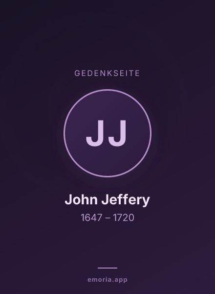 Gedenkportrait von John Jeffery