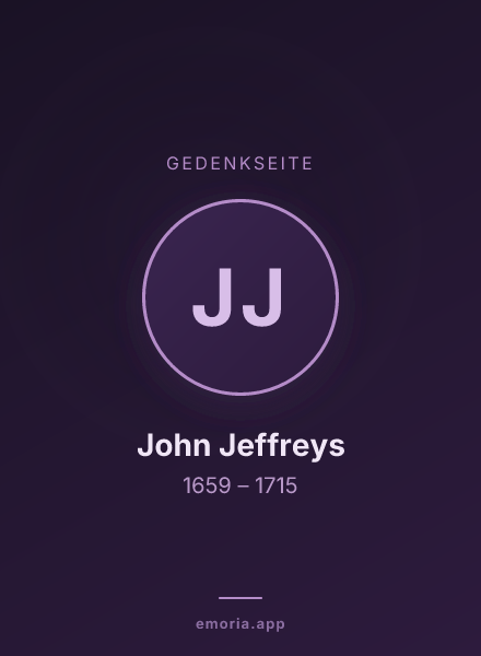 Gedenkportrait von John Jeffreys