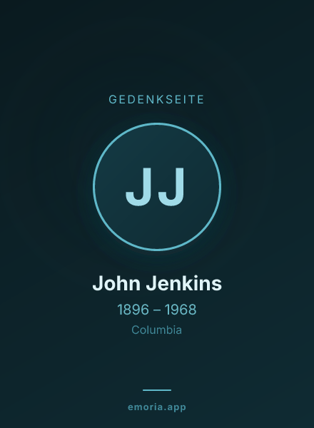 Gedenkportrait von John Jenkins