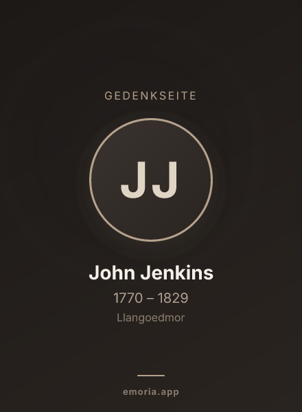Gedenkportrait von John Jenkins