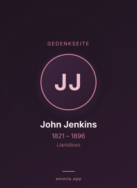 Gedenkportrait von John Jenkins