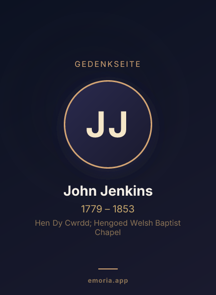 Gedenkportrait von John Jenkins