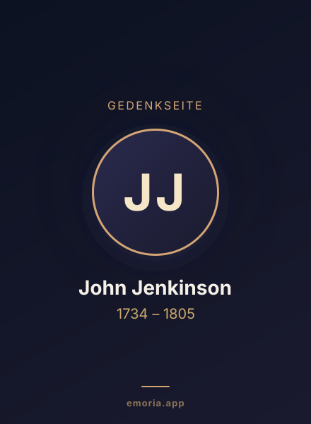 Gedenkportrait von John Jenkinson