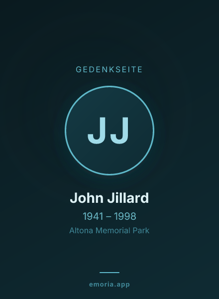 Gedenkportrait von John Jillard