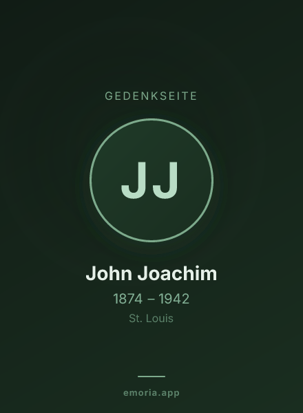 Gedenkportrait von John Joachim