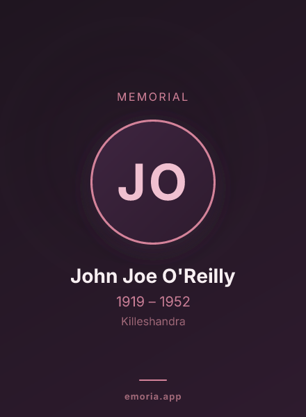 Memorial portrait of John Joe O'Reilly