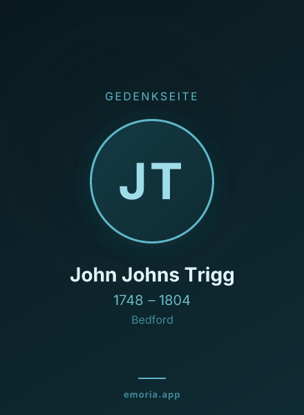 Gedenkportrait von John Johns Trigg