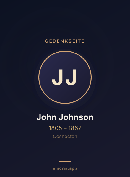 Gedenkportrait von John Johnson