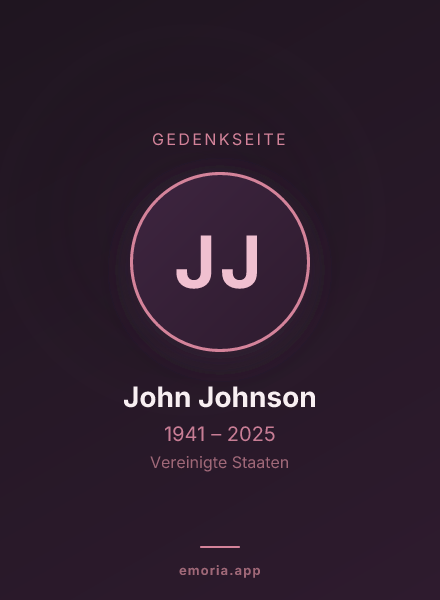 Gedenkportrait von John Johnson