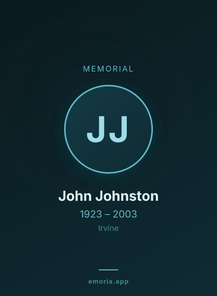 Memorial portrait of John Johnston