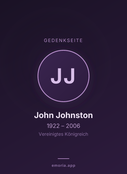 Gedenkportrait von John Johnston