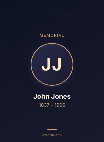 Memorial portrait of John Jones