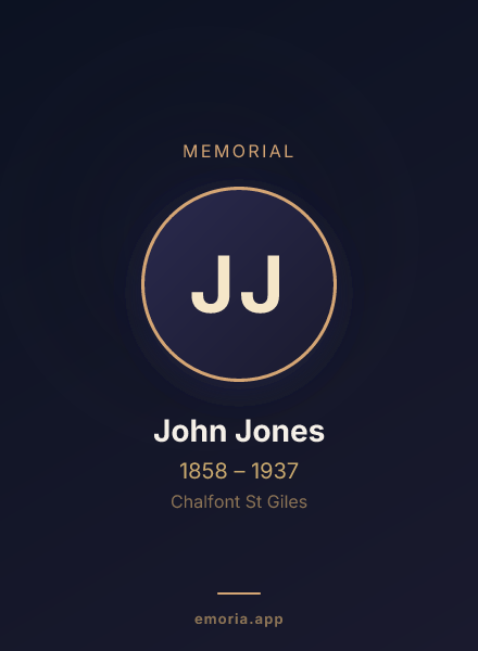 Memorial portrait of John Jones
