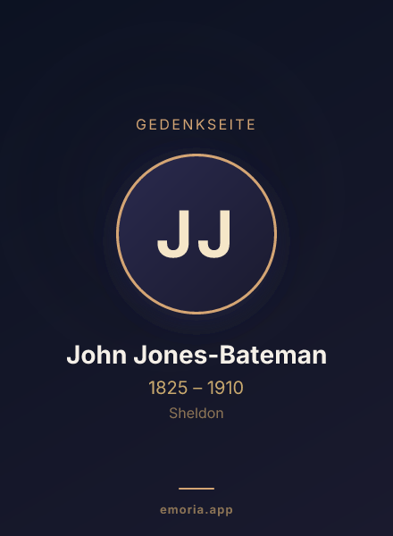 Gedenkportrait von John Jones-Bateman
