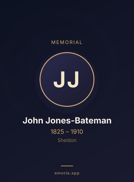 Memorial portrait of John Jones-Bateman