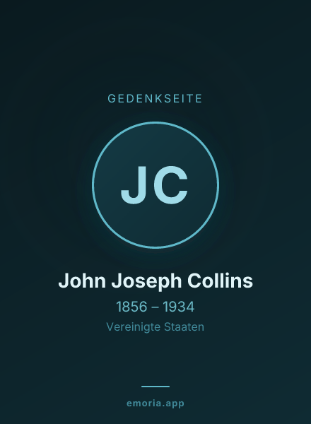 Gedenkportrait von John Joseph Collins