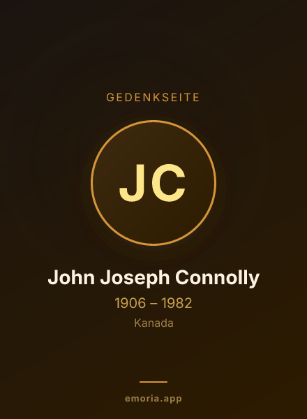 Gedenkportrait von John Joseph Connolly