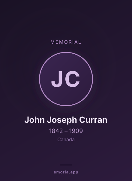 Memorial portrait of John Joseph Curran