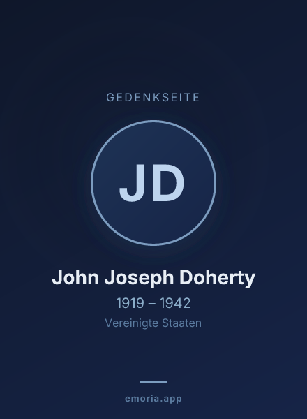Gedenkportrait von John Joseph Doherty