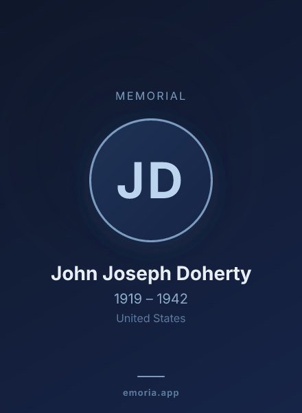 Memorial portrait of John Joseph Doherty