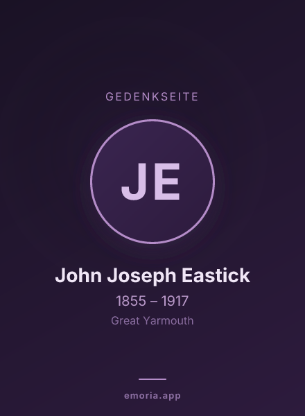 Gedenkportrait von John Joseph Eastick