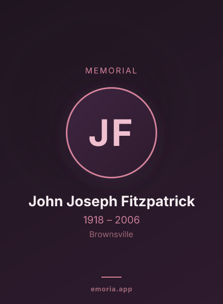Memorial portrait of John Joseph Fitzpatrick