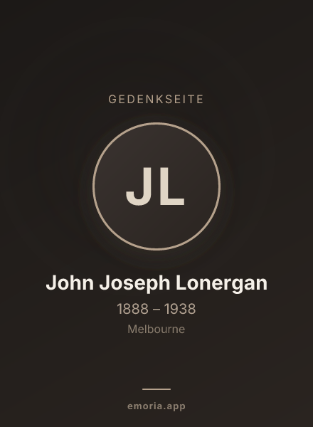Gedenkportrait von John Joseph Lonergan