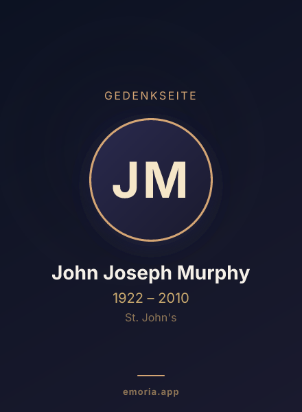 Gedenkportrait von John Joseph Murphy