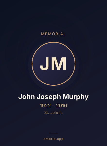 Memorial portrait of John Joseph Murphy