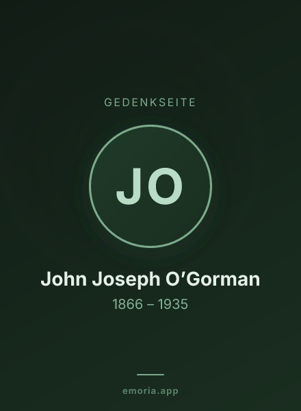 Gedenkportrait von John Joseph O’Gorman