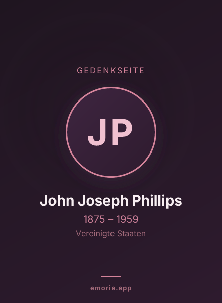 Gedenkportrait von John Joseph Phillips