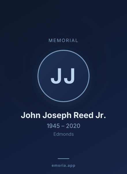 Memorial portrait of John Joseph Reed Jr.