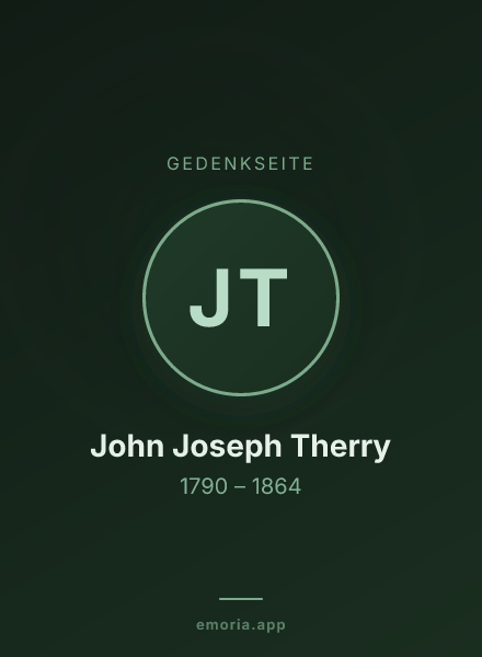 Gedenkportrait von John Joseph Therry