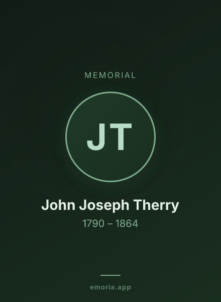 Memorial portrait of John Joseph Therry