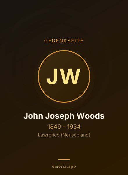 Gedenkportrait von John Joseph Woods