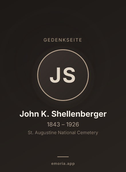 Gedenkportrait von John K. Shellenberger
