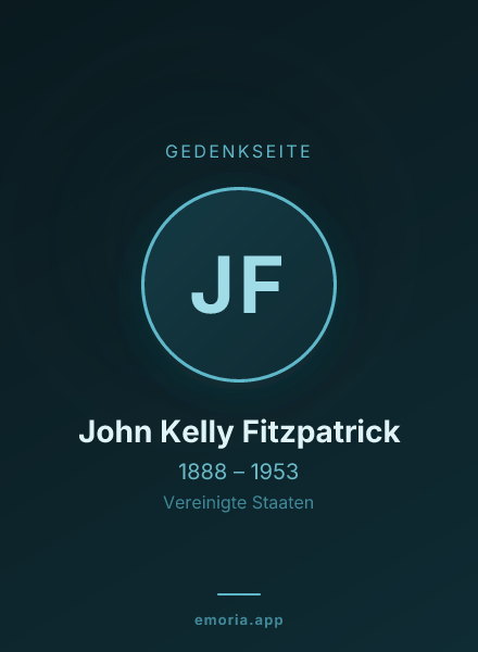 Gedenkportrait von John Kelly Fitzpatrick