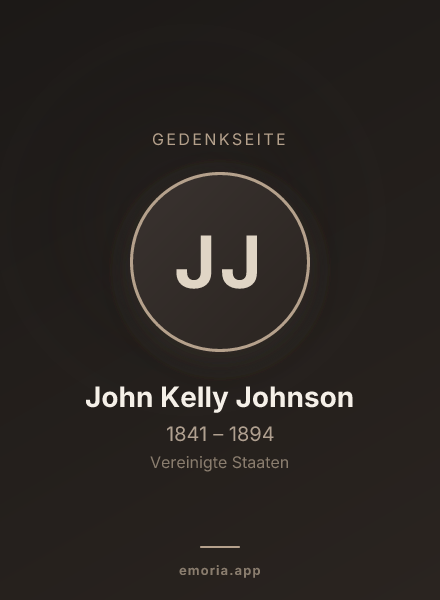 Gedenkportrait von John Kelly Johnson