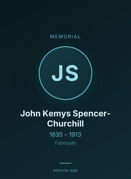 Memorial portrait of John Kemys Spencer-Churchill