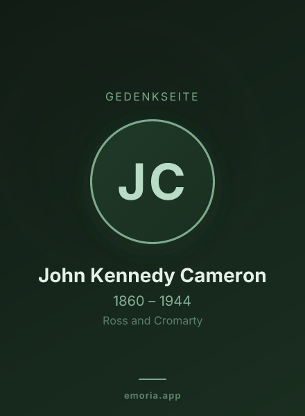 Gedenkportrait von John Kennedy Cameron