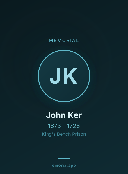 Memorial portrait of John Ker