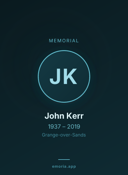 Memorial portrait of John Kerr