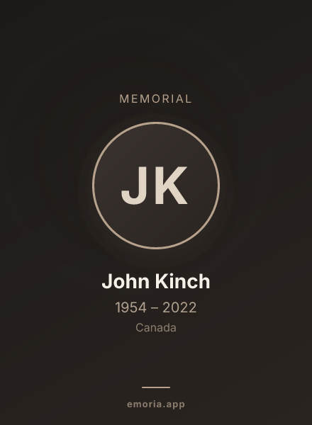 Memorial portrait of John Kinch