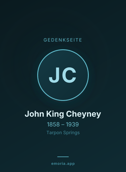 Gedenkportrait von John King Cheyney