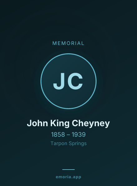 Memorial portrait of John King Cheyney