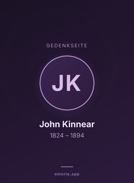 Gedenkportrait von John Kinnear