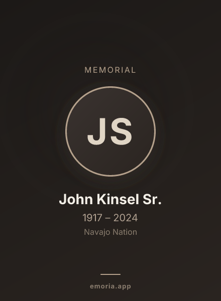 Memorial portrait of John Kinsel Sr.