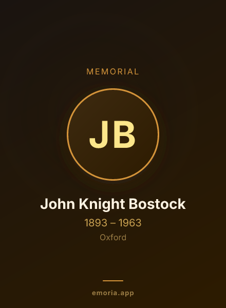 Memorial portrait of John Knight Bostock